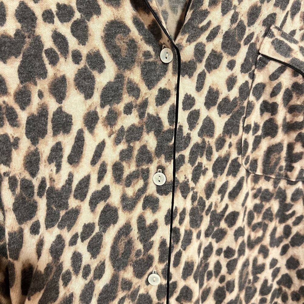 NWT Victoria's Secret Leopard Button Down Nightgown Dress Women's Size XL - Picture 7 of 8